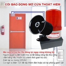 Còi báo động cảnh báo mở cửa thoát hiểm KA-AL09